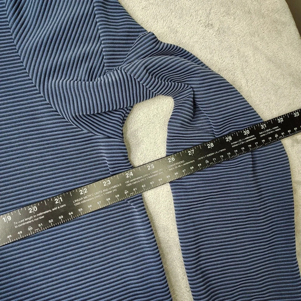 Tommy Bahama Polo Shirt Mens XL Blue‎ Ribbed Long Sleeve Marlin Logo Knit